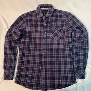 Nomad Thermal Lined Flannel Shacket Men’s Small Blue Plaid Outdoor Shirt